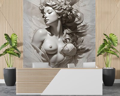 Fantastisch mooi vrouwelijk beeld behang