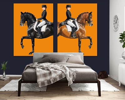 Wallpaper met het thema 'Vrouwelijke jockey'