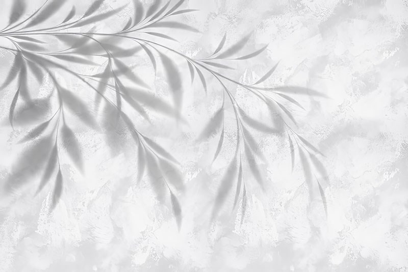 Bladschaduw-thema behang