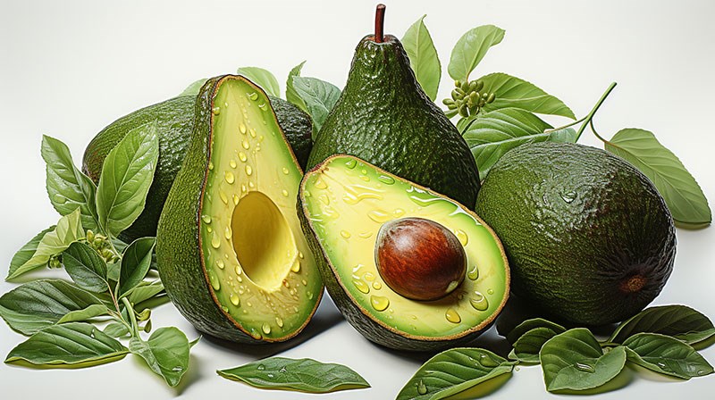 Rijpe avocado behang met afbeelding