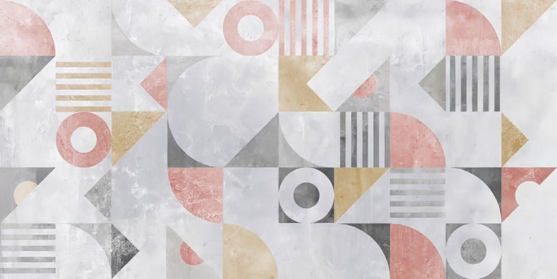 Moderne geometrische vormen behang