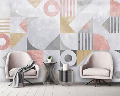 Moderne geometrische vormen behang