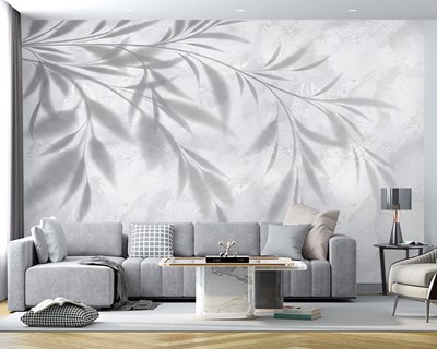 Bladschaduw-thema behang