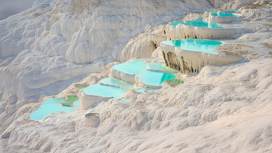 Travertijnlook behang