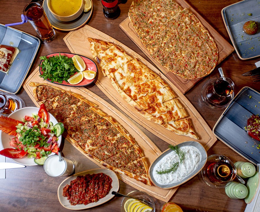 Pide en Lahmacun Afbeelding Behang