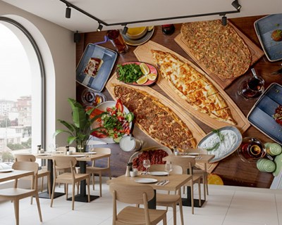 Pide en Lahmacun Afbeelding Behang