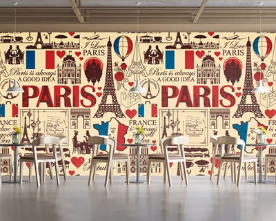 Paris Café Concept Behang