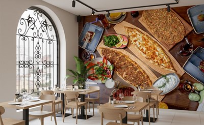 Pide en Lahmacun Afbeelding Behang