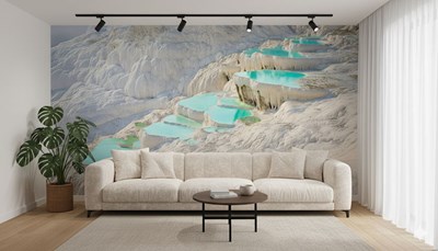 Travertijnlook behang