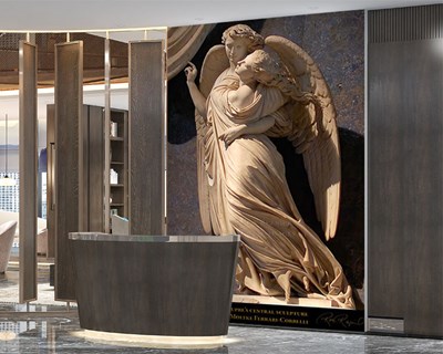 Engelbeeld-thema behang 