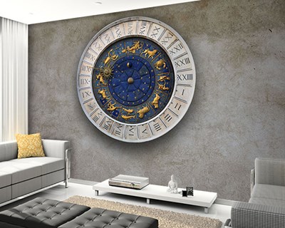 Horoscopen Wandklok Behang