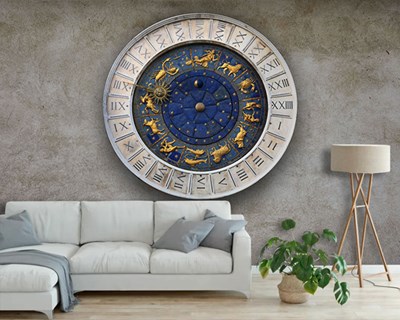 Horoscopen Wandklok Behang