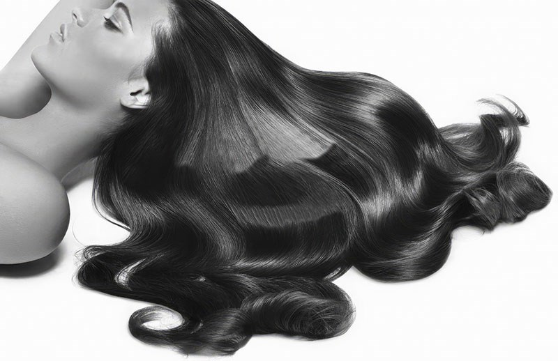 Lang en volumineus haarbehang