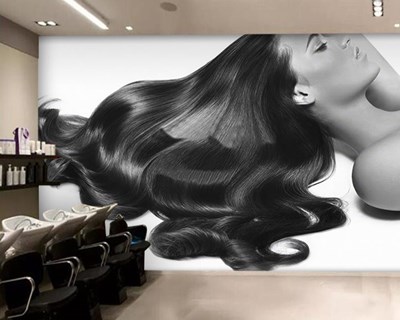 Lang en volumineus haarbehang