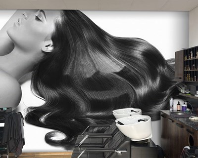 Lang en volumineus haarbehang