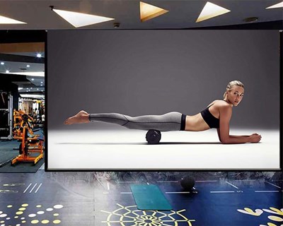 Fitnesstraining-thema behang