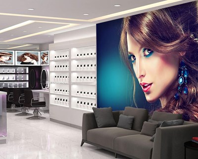 Mooie, aantrekkelijke vrouw als behang 