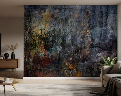 Donker verouderd ogend behang