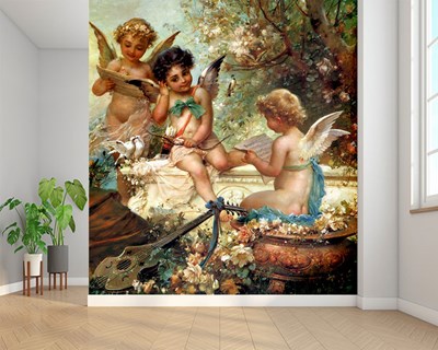 Hans Zatzka “Het lied van de engelen” Behang