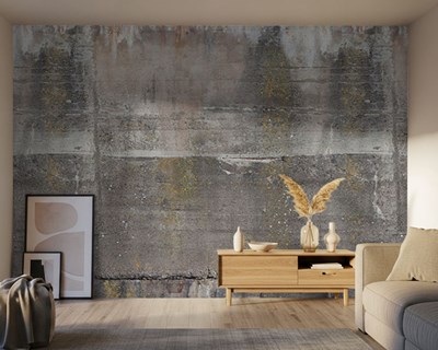 Roestig verouderd betonlook behang