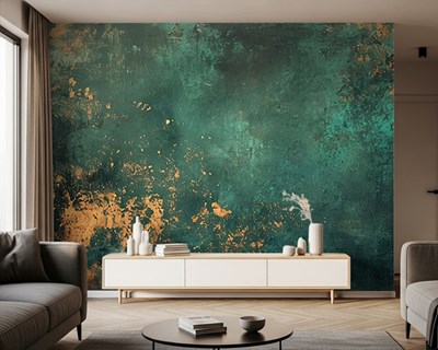 Groene verouderde textuur vloerbehang