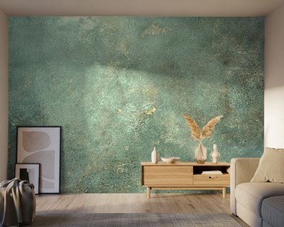 Groen verouderd textuur vloerbehang