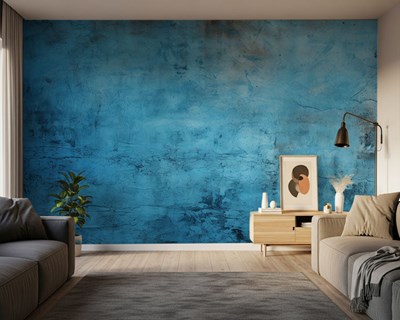 Blauwe textuur vloerbehang