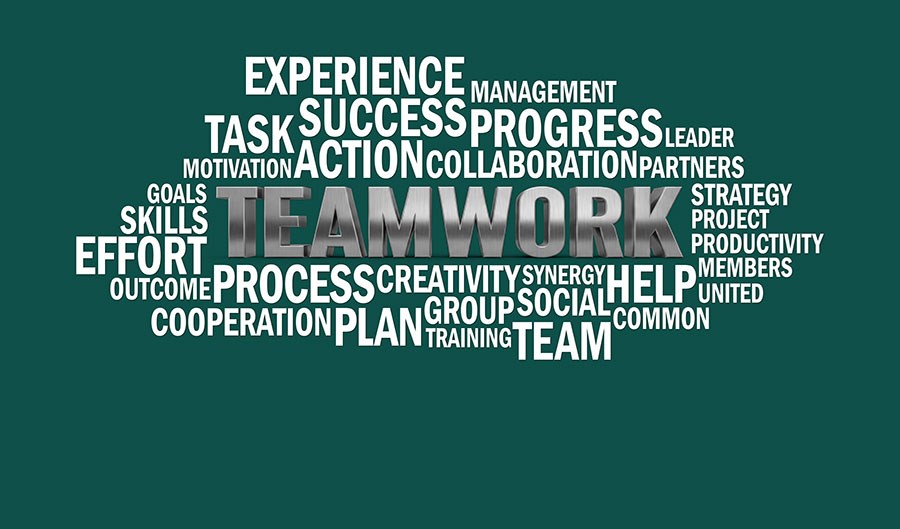 Motivatie-thema behang voor op kantoor