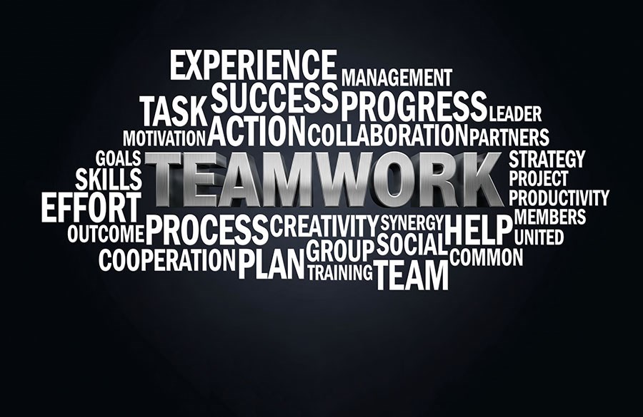 Moderne kantoorinrichting Behang 