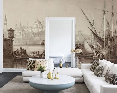 Historisch Istanbul-landschap Behang