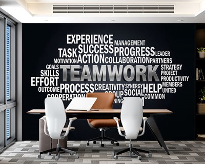 Moderne kantoorinrichting Behang 