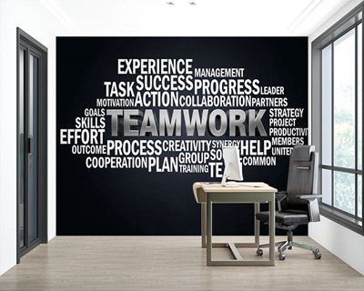 Moderne kantoorinrichting Behang 