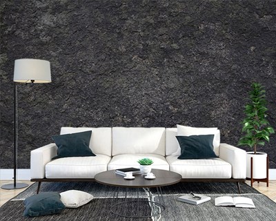 Donkere stenen vloerbehang 