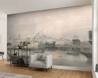 W.H. BARTLETT'S “HALİÇ'TEN İSTANBUL” GRAVURE BEHANG