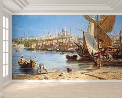Historisch Istanbul-landschap behang
