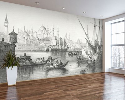 W.H. BARTLETT'S “CONSTANTINOPLE” GRAVURE KUNSTZINNIGE BEHANG