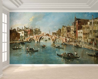 FRANCESCO GUARDİ'S “RİO DEİ MENDİCANTİ” SCHILDERIJ BEHANG