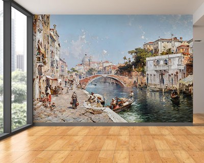FRANZ RICHARD UNTERBERGER'S “VENETIAN CANAL” SCHILDERIJ BEHANG