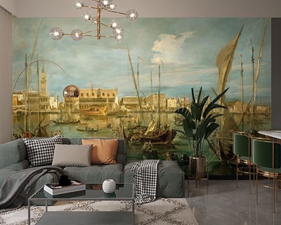 FRANCESCO GUARDİ'S MEESTERWERK “SAN MARCO HAVZASI” BEHANG