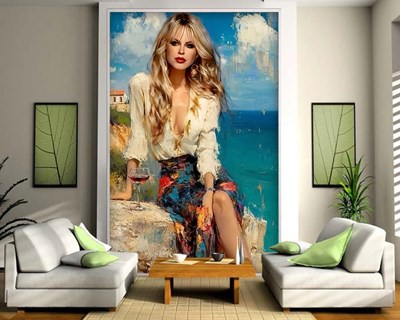 PETAR TSALOV'S “SUMMER WINE” WERK MODERN BEHANG