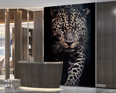 3D Luipaardmotief Behang