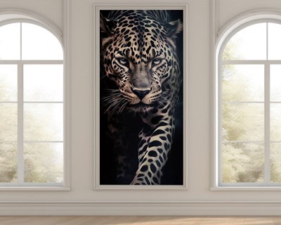 3D Luipaardmotief Behang