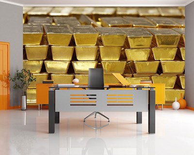 Goud Bullion Behang 