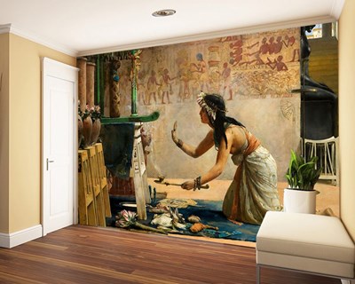 Vrouw die magie beoefent in het oude Egypte Wallpaper