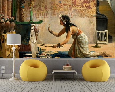 Vrouw die magie beoefent in het oude Egypte Wallpaper