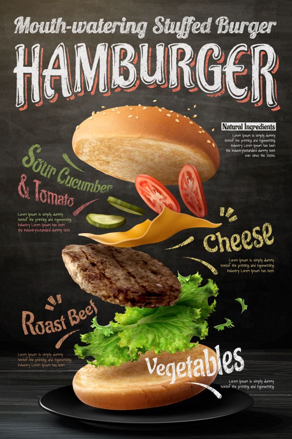 Hamburger thema-behang