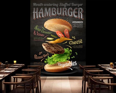 Hamburger thema-behang