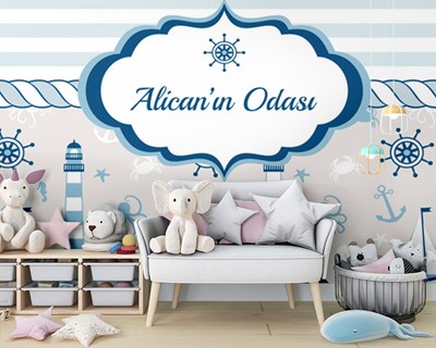 Sailor thema kinderkamer behang