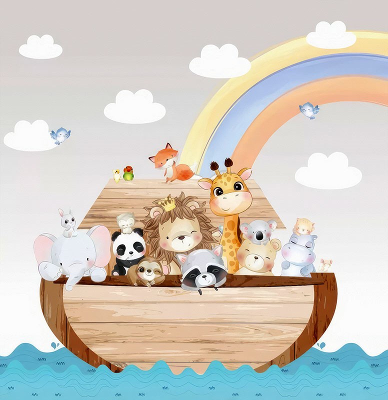 Schattig Dieren Behang voor Babykamer