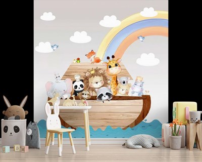 Schattig Dieren Behang voor Babykamer